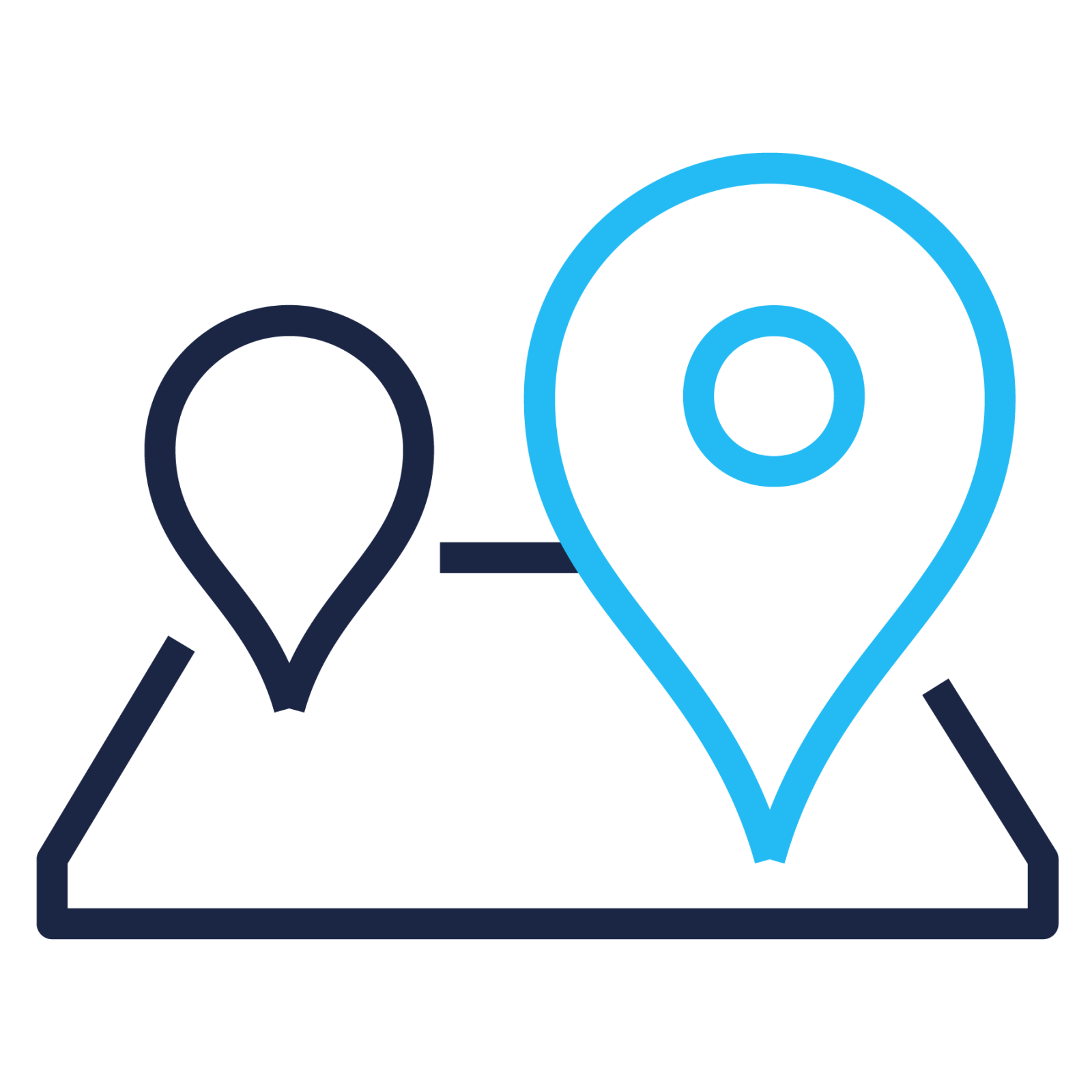 Map icon blue
